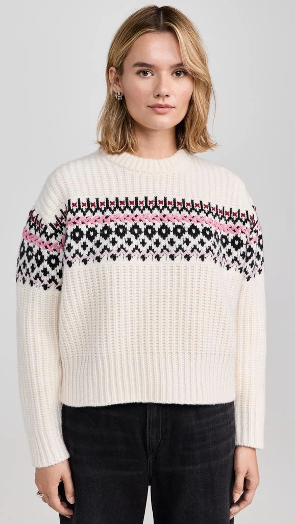 Rag & Bone Leigh Fair Isle Crew Sweater 6
