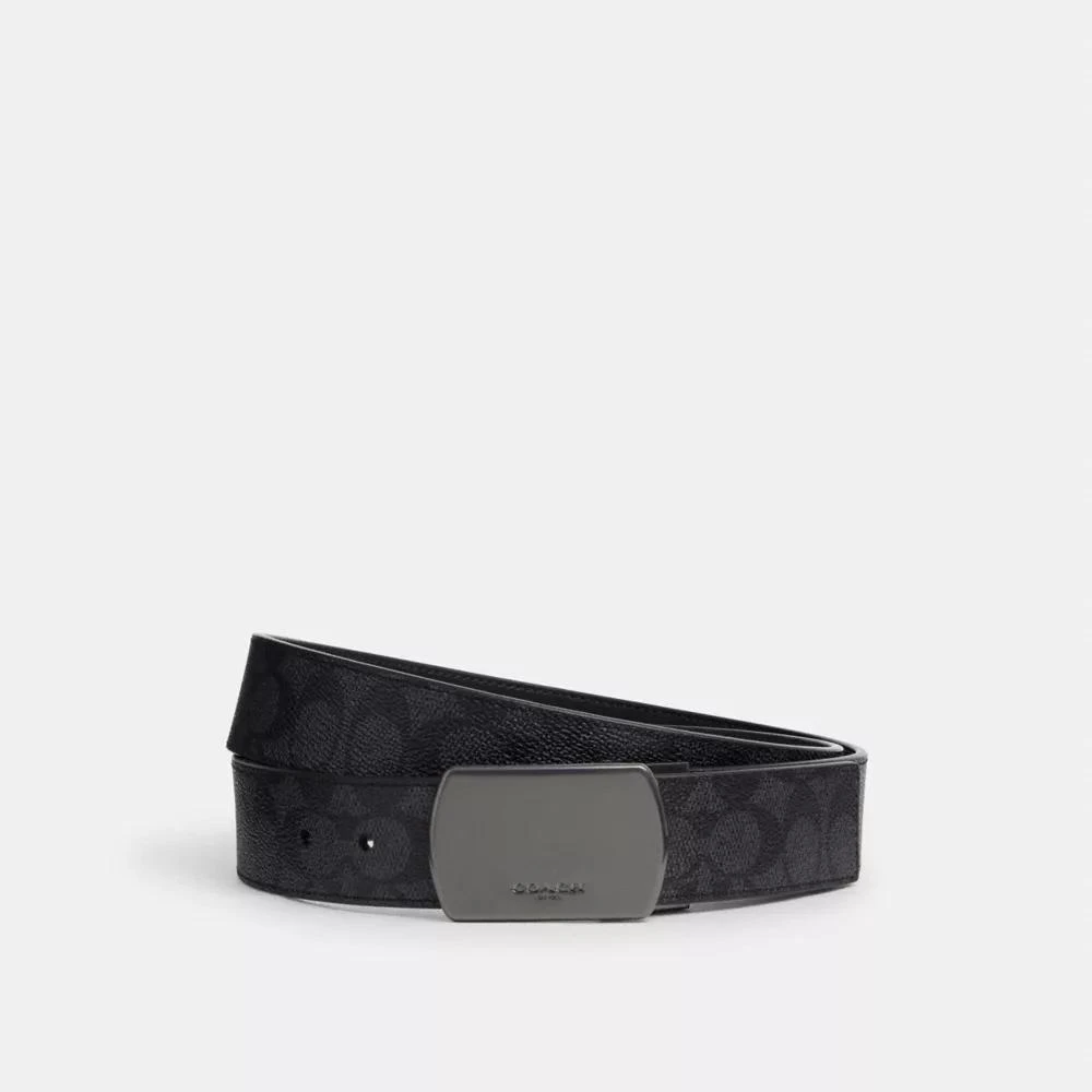 Coach Plaque Buckle Cut-To-Size Reversible Belt, 38 Mm
