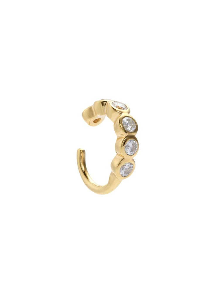Completedworks Arc crystal-embellished 18kt gold-vermeil ear cuff 1