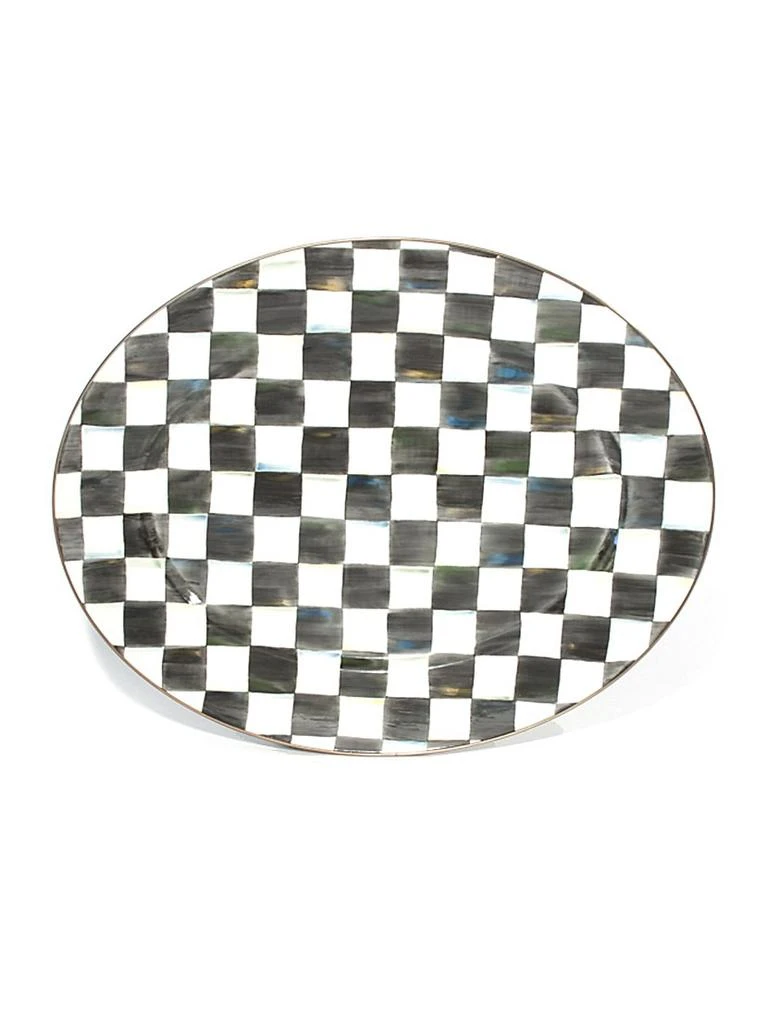 MacKenzie-Childs Checked Oval Platter 2