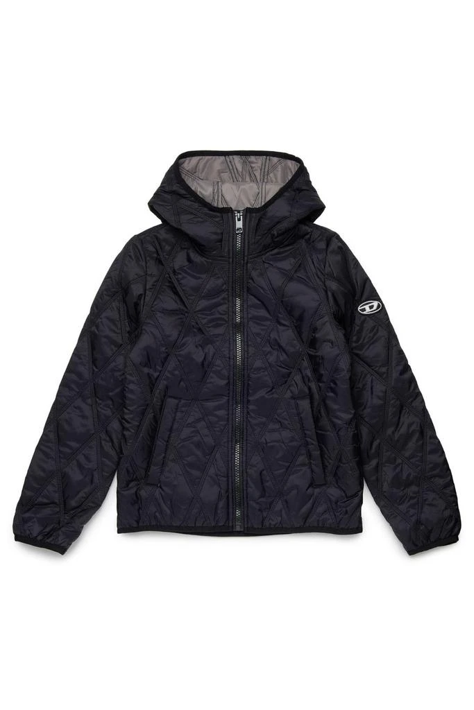 Diesel Diesel Kids Oval-D Logo Patch Padded Jacket