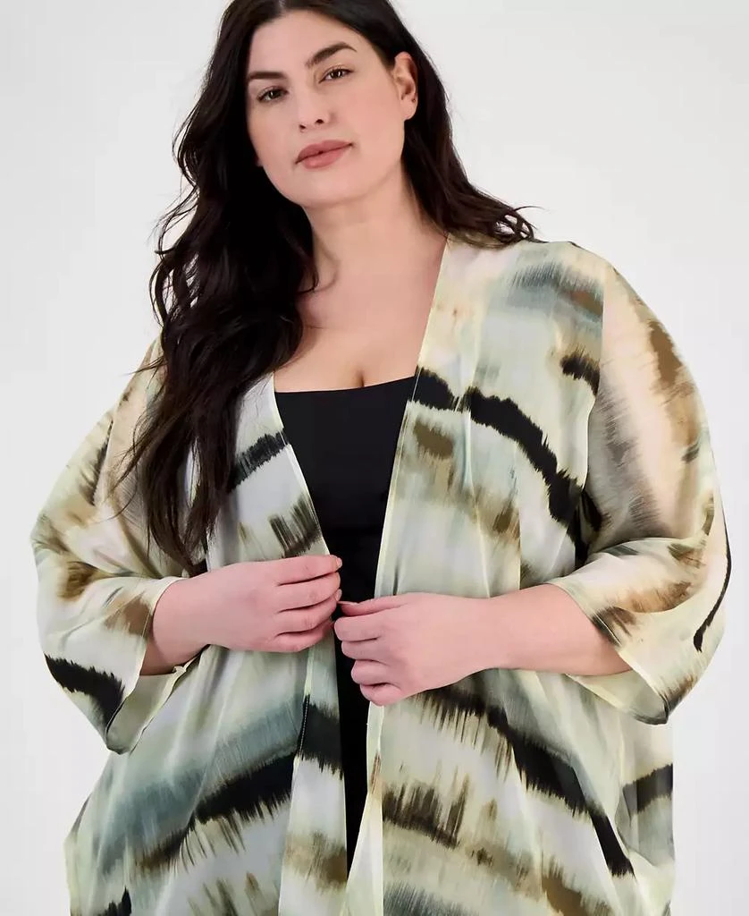 Anne Klein Plus Size Chiffon Kimono 6