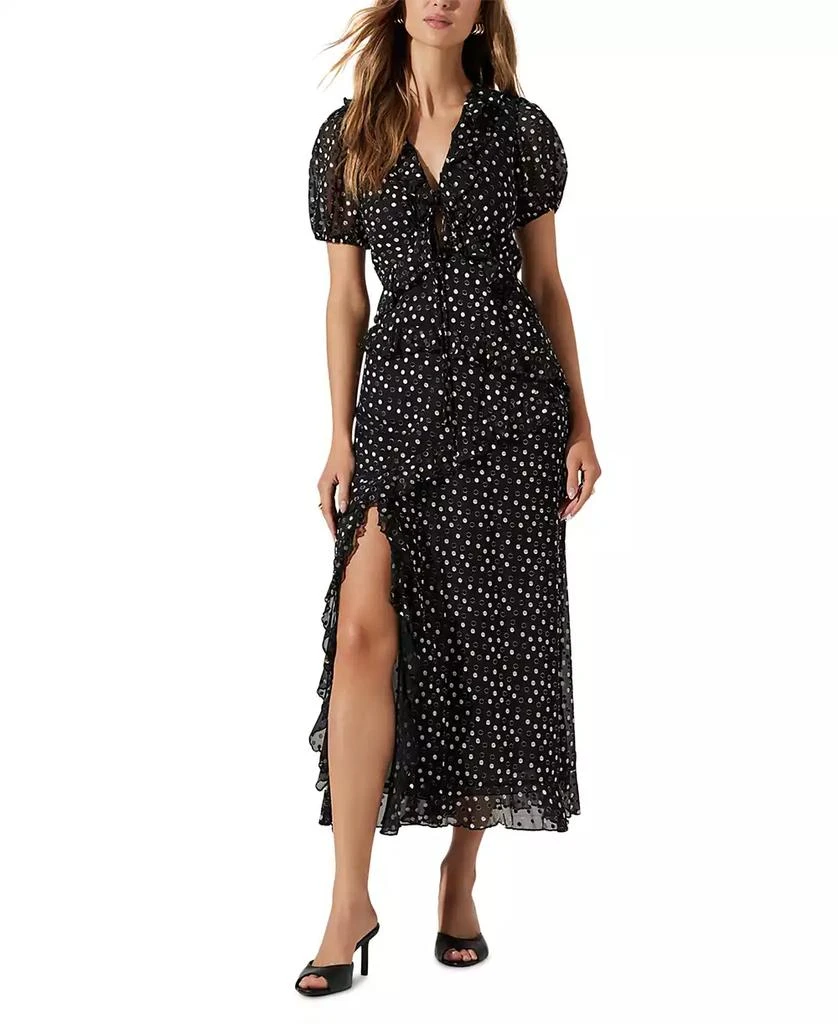 ASTR Women's Bennet Ruffle Puff-Sleeve Dress 1