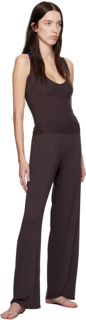 SKIMS Burgundy Soft Lounge Deep Plunge Tank Top 4