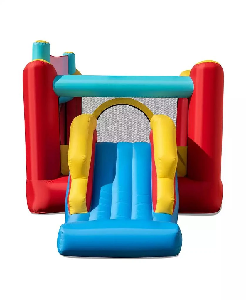 GOUUN 5-in-1 Ice Cream Inflatable Bounce House with Ball Pit and Slide with 520W Blower 4
