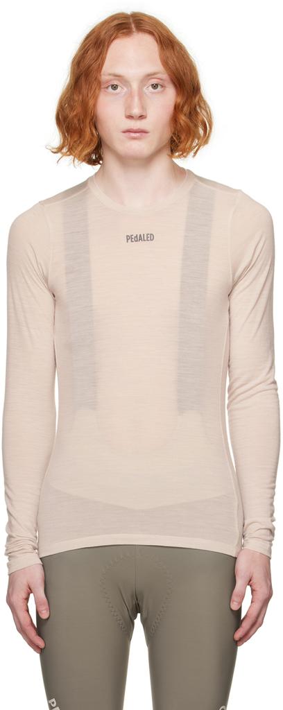 PEDALED Off-White Base Layer Long Sleeve T-Shirt