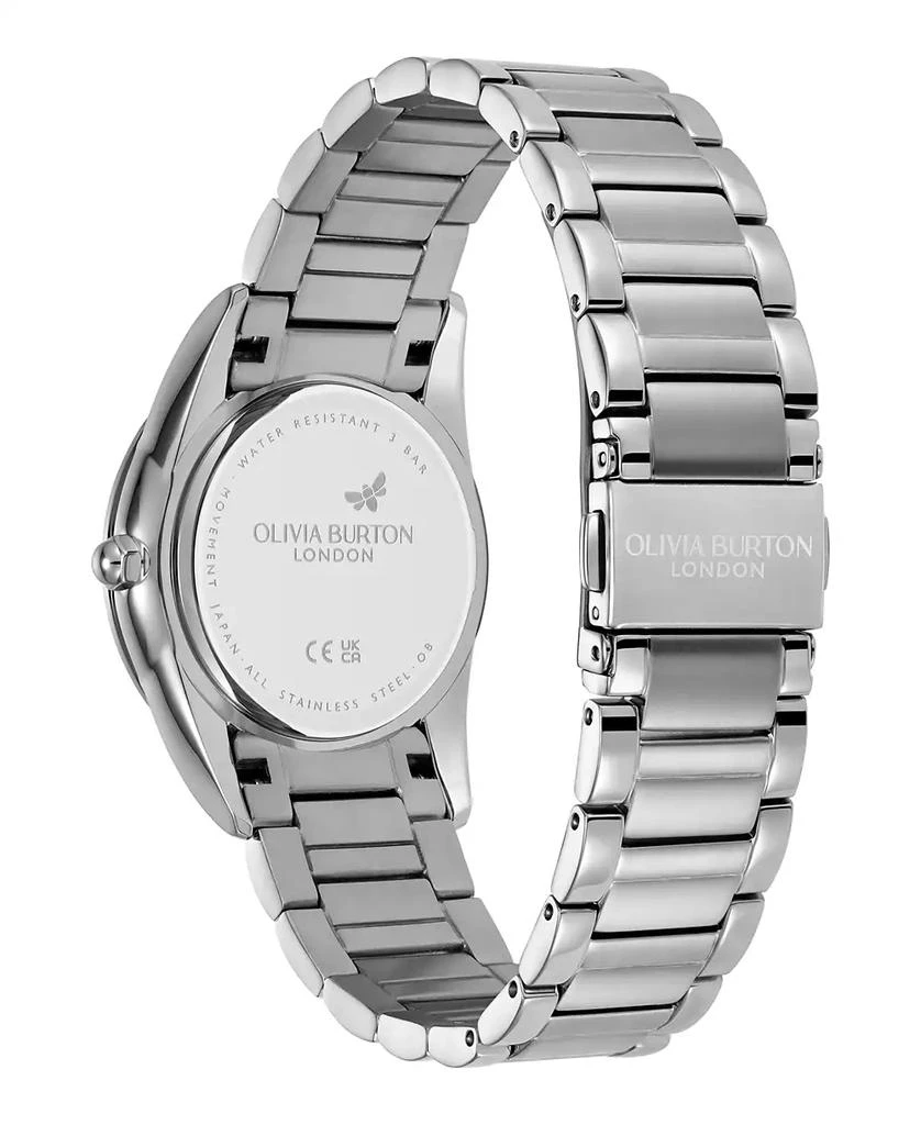 Olivia Burton Women's Glowful Silver Tone Stainless Steel Bracelet Watch 4