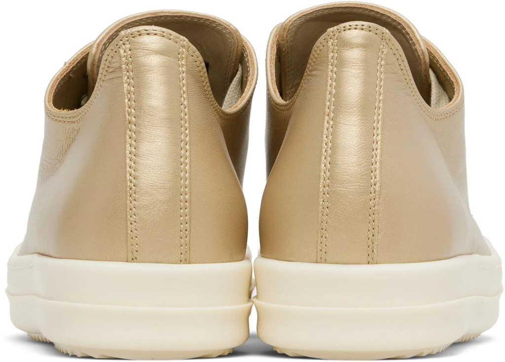 Rick Owens Gold Hollywood Low Sneaks Sneakers 2