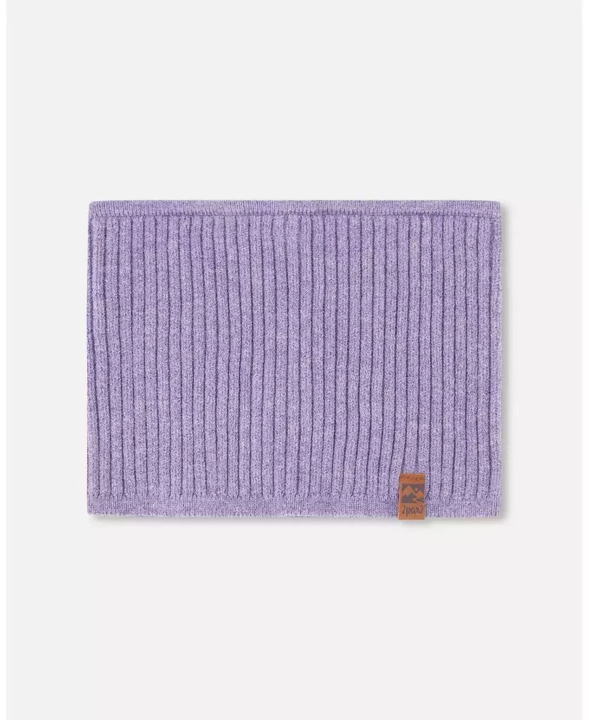 Deux par Deux Girl Child Knit Neckwarmer Lavender