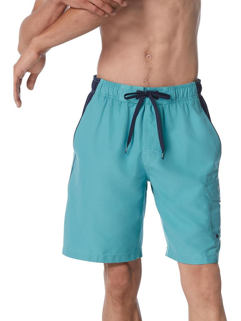 Speedo Mens Partially Lined Polyester Swim Trunks