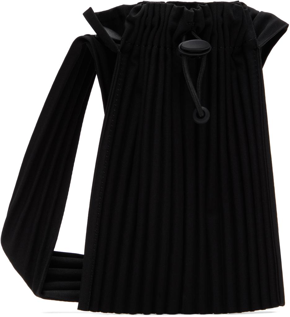 HOMME PLISSE ISSEY MIYAKE ブラックリュック HOMME PLISSÉ ISSEY MIYAKE Black Pleats Daypack Backpack