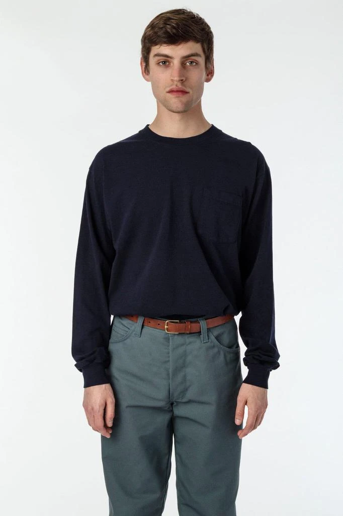 Los Angeles Apparel 1810GD - Long Sleeve Garment Dye Pocket T-Shirt 25