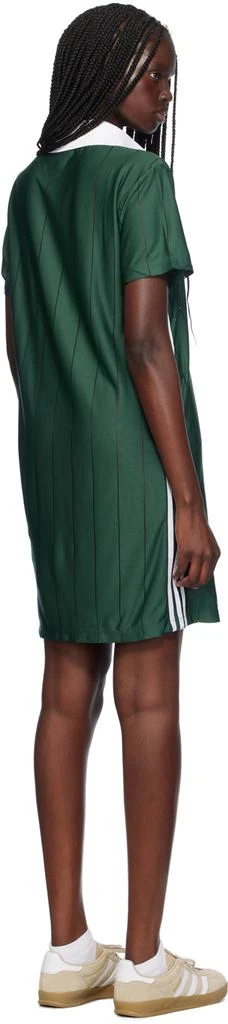 Adidas Green Adicolor 3-Stripes Pinstripe Minidress 3