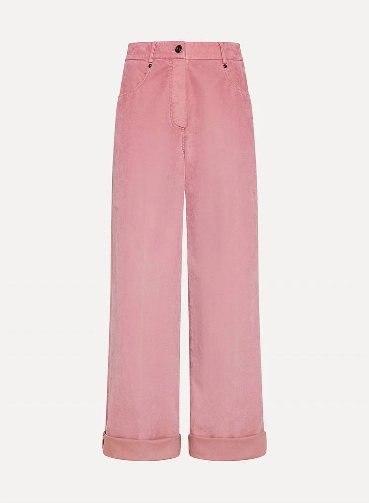FORTE_FORTE Forte Forte - Flocked Cotton Pants 5