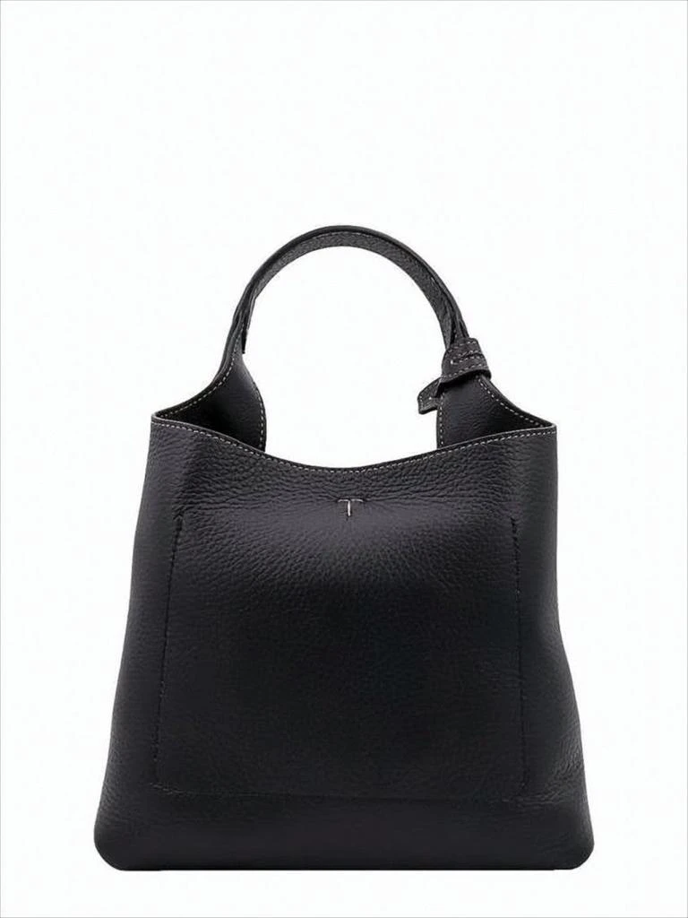 Tod
s Textured Calf Leather Shoulder Bag with Metallic Charm 2