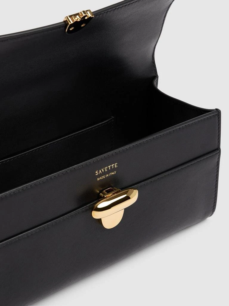SAVETTE The Symmetry Leather Top Handle Bag 5