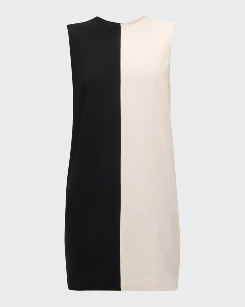 Theory Sleeveless Split Admiral Crepe Mini Shift Dress 2