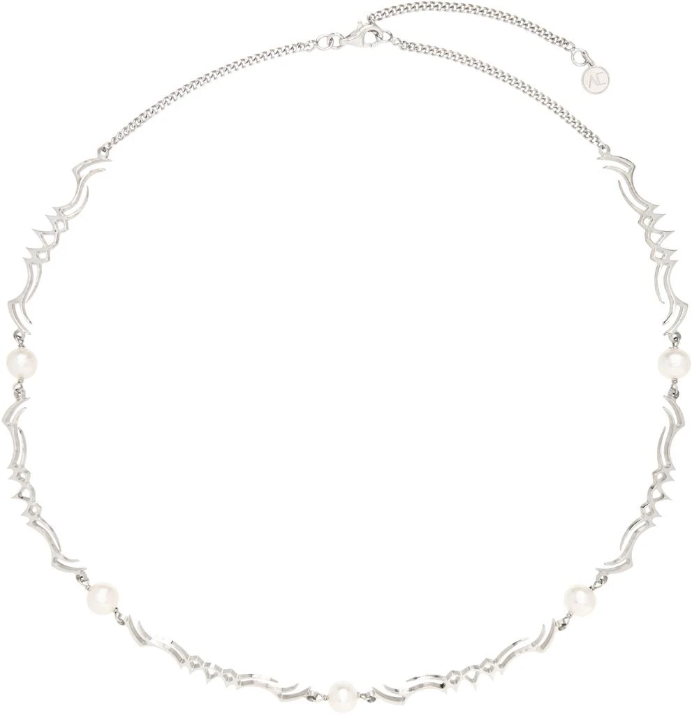 Alan Crocetti Silver Pearl Choker 1