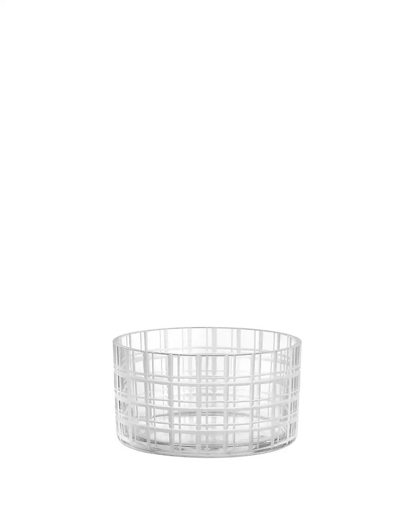 Orrefors Checkers Crystal Decor Bowl Small-3.35"