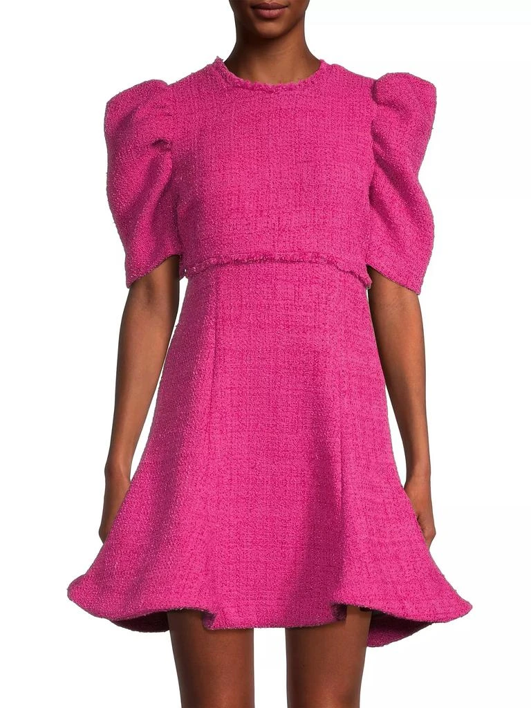 Likely Alia Flared Tweed Minidress 3
