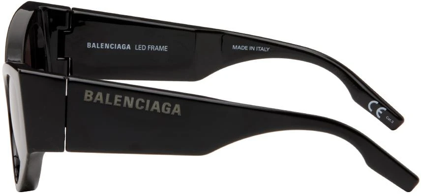Balenciaga Black LED Frame Sunglasses 3