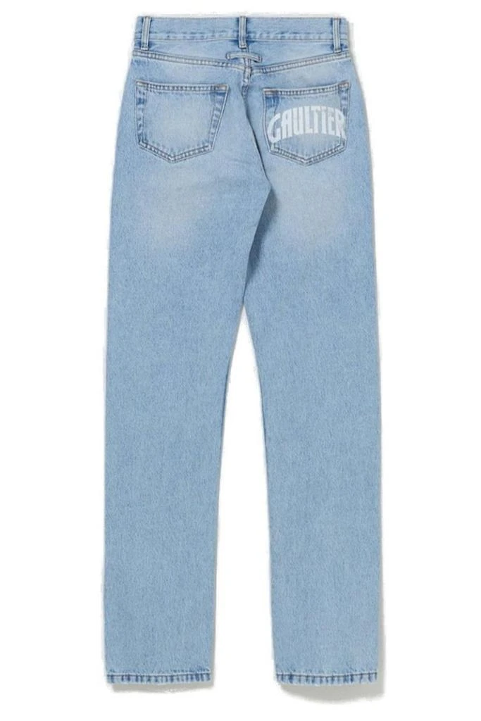 Jean Paul Gaultier Jean Paul Gaultier Screen Printed Logo Denim Pants 2