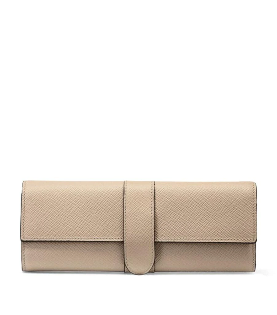 SMYTHSON Small Panama Leather Jewellery Roll 1