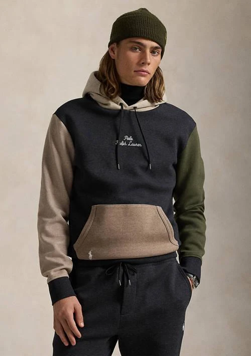 Ralph Lauren Ralph Lauren Logo Color Blocked Double Knit Hoodie 1