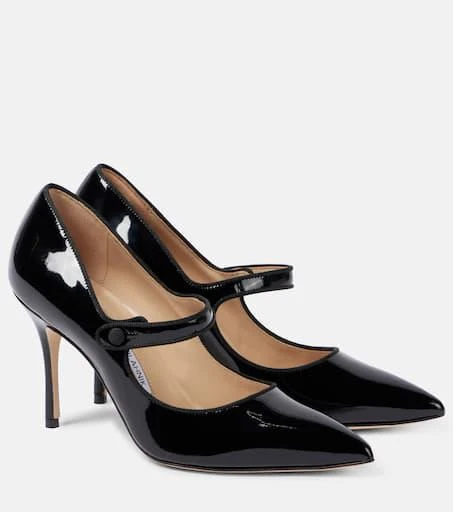 Manolo Blahnik Campari 90 patent leather pumps 1