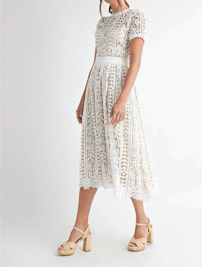 ENDLESS BLU. Endless Blu. - What A Feeling Midi Lace Dress 2