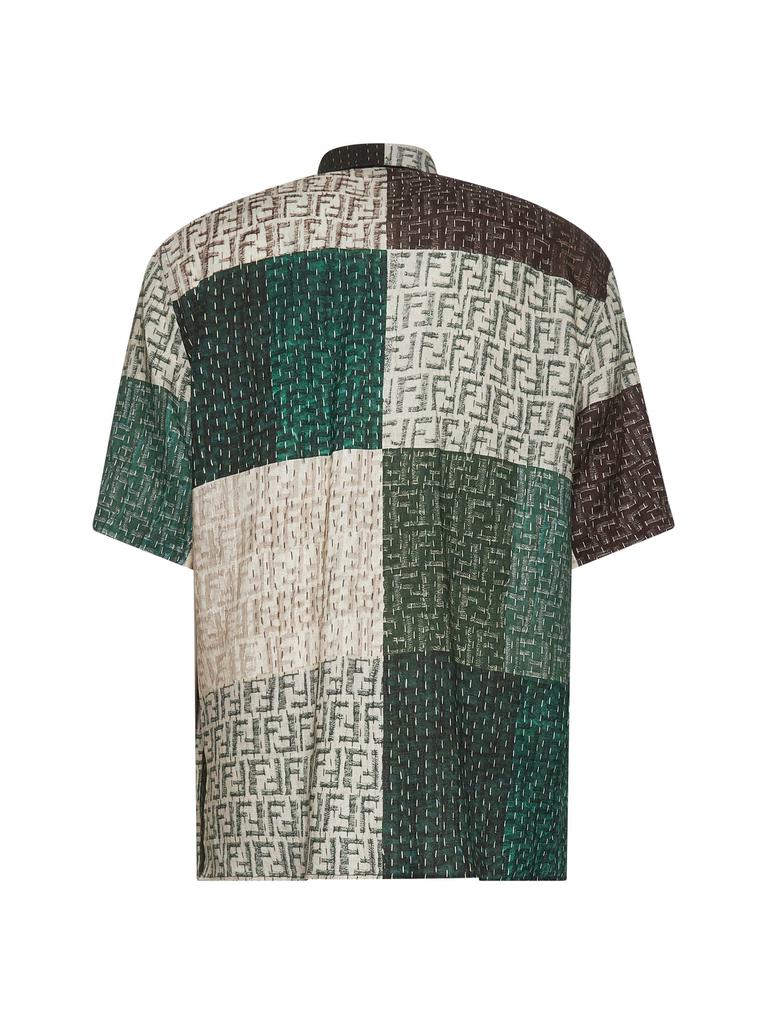 Fendi FENDI | FF patchwork linen shirt | Man | 39