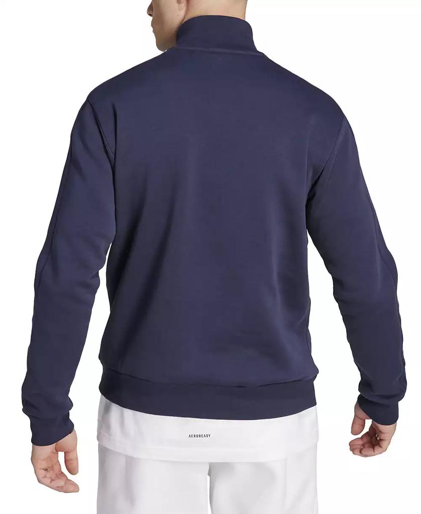Adidas Men's Essentials Fleece 3-Stripes Quarter-Zip Sweatshirt