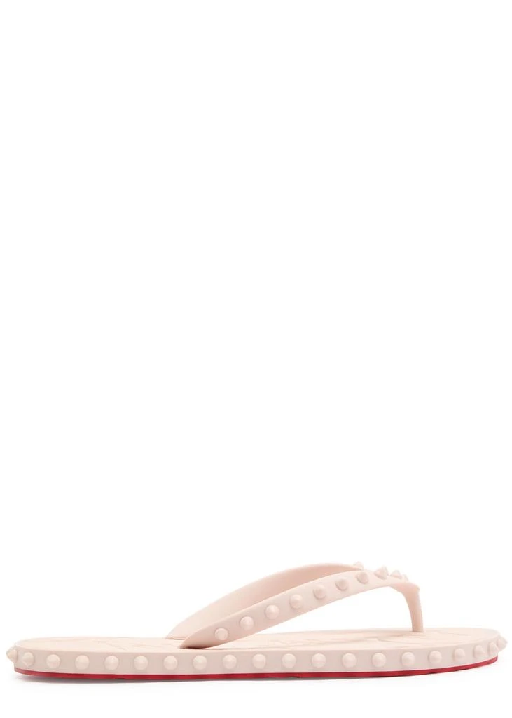 Christian Louboutin Super Loubi studded rubber flip flops 1