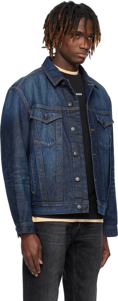 Hugo Boss Blue Adjustable Hem Denim Jacket 2