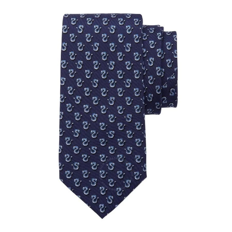 Ferragamo Dragon Print Silk Tie 1