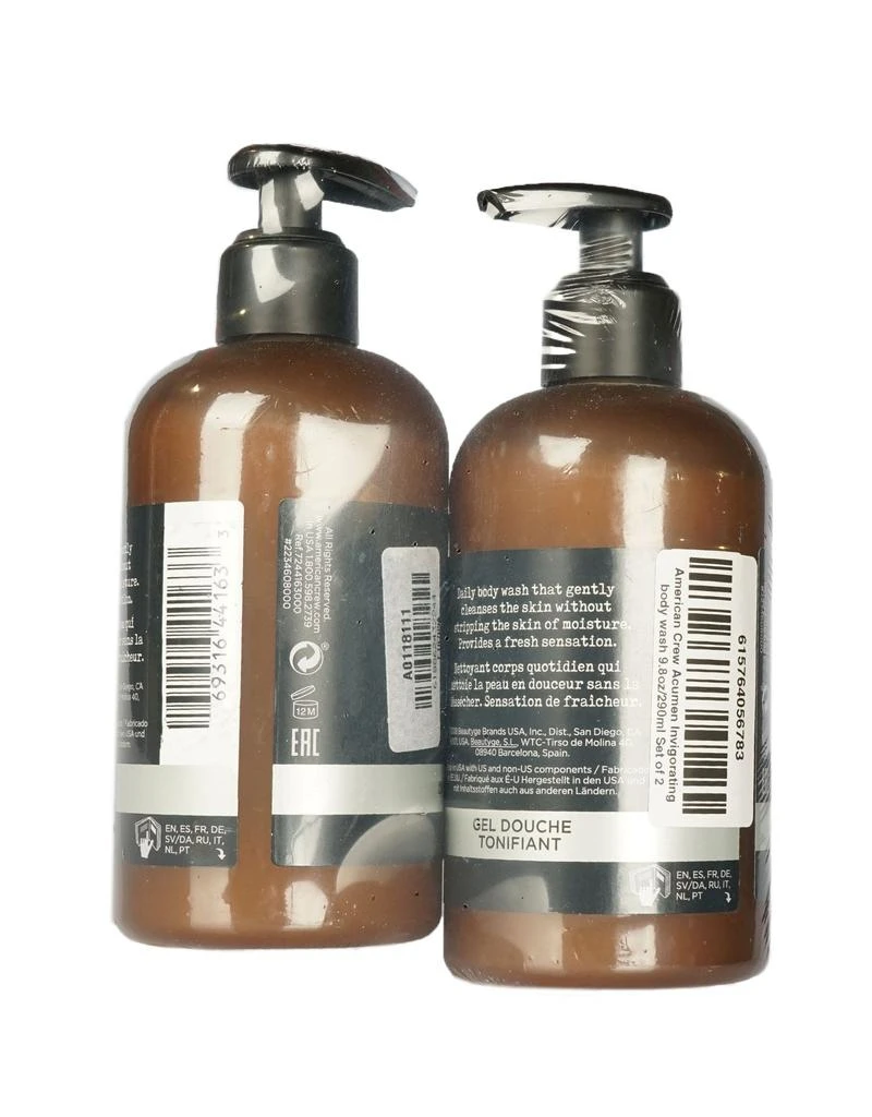 American Crew Acumen Invigorating Body Wash 9.8 OZ Set of 2 2