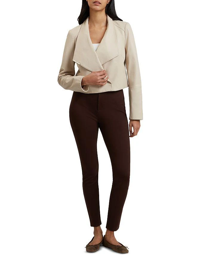 Ted Baker London Riyoze Leather Cropped Wrap Jacket 3
