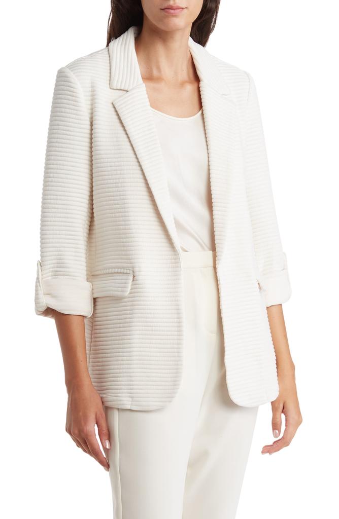 DR2 by Daniel Rainn Stripe Notch Lapel Blazer