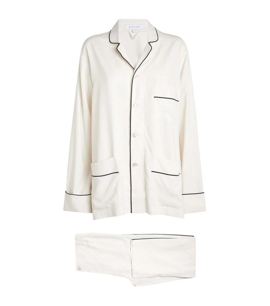 OLIVIA VON HALLE Silk Laurent Pyjama Set 1