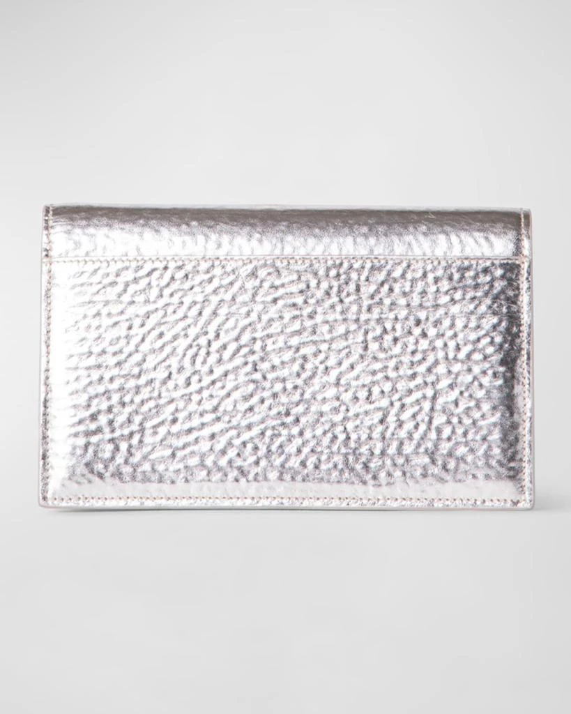 Akris Anouk Envelope Metallic Clutch Bag 2