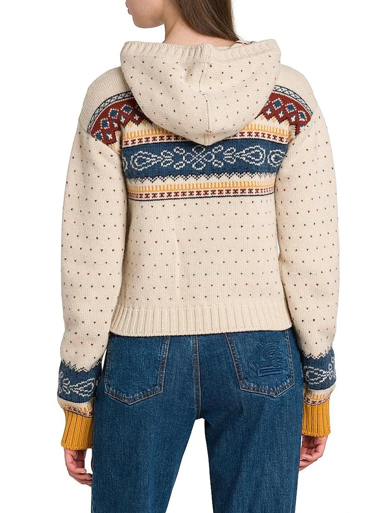 ETRO Fair Isle-Style Wool Hoodie 5