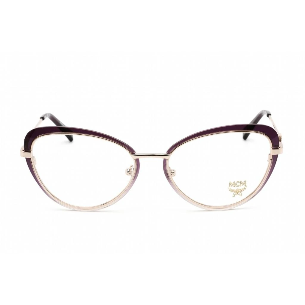 MCM Mcm Women's Eyeglasses - Clear Lens Cyclamen Plastic/Metal Cat Eye | MCM2159 503 2