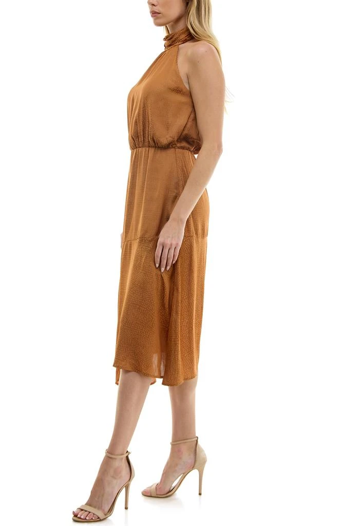 Socialite Tiered Satin Midi Dress 5