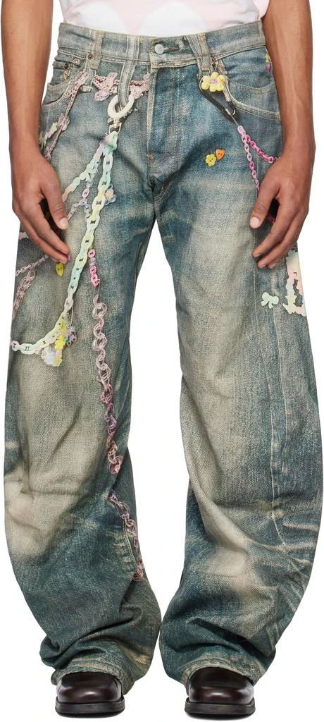 Acne Studios Blue Baggy Fit 1981M Jeans 1