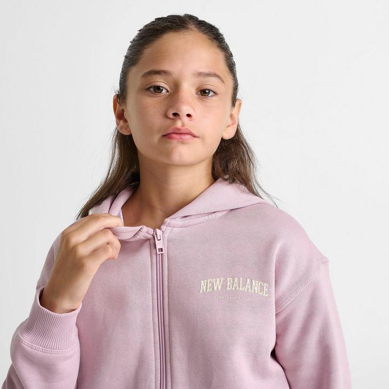 パーカー・フーディ New Balance UNI arch graphic hoodie SEMIOVER FIT Shop Girls' Big Kids' New Balance Arch Graphic Full-Zip