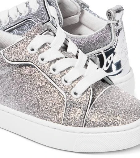 Christian Louboutin Funnyto glitter leather sneakers 5