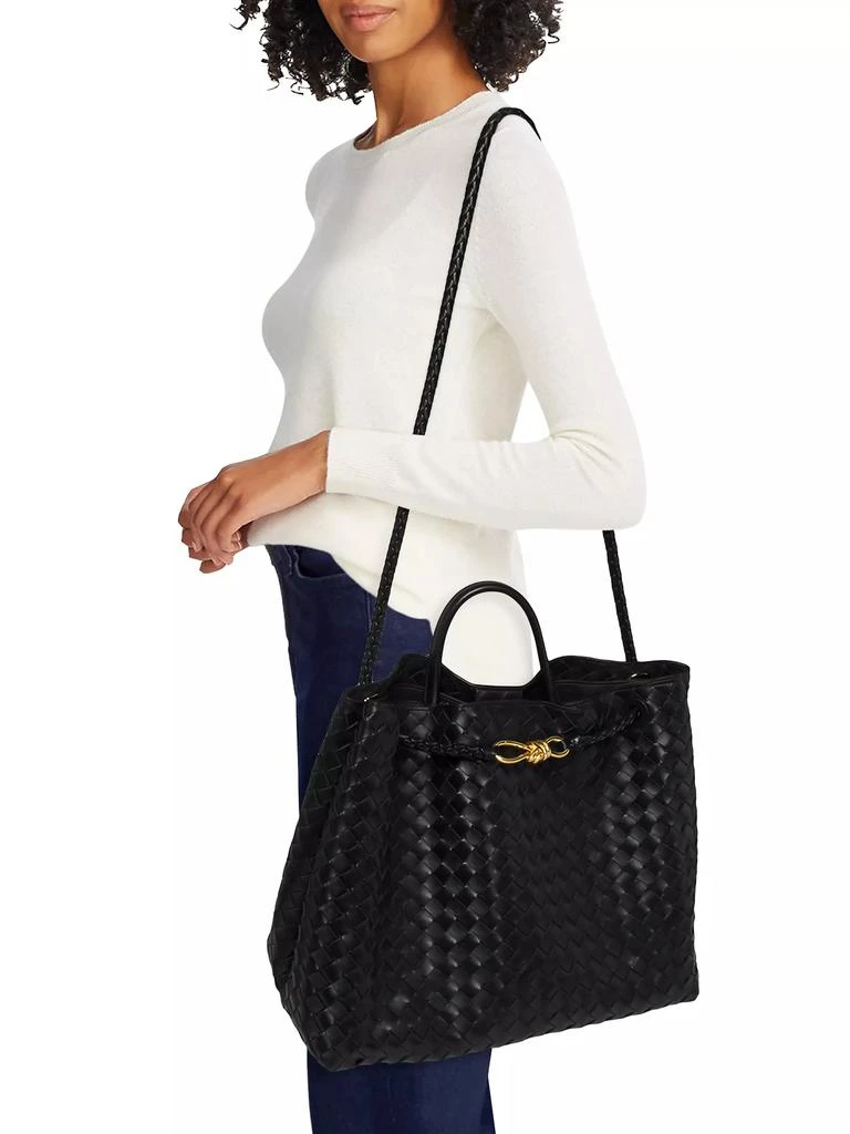 Bottega Veneta Large Andiamo Intrecciato Leather Top-Handle Bag 2