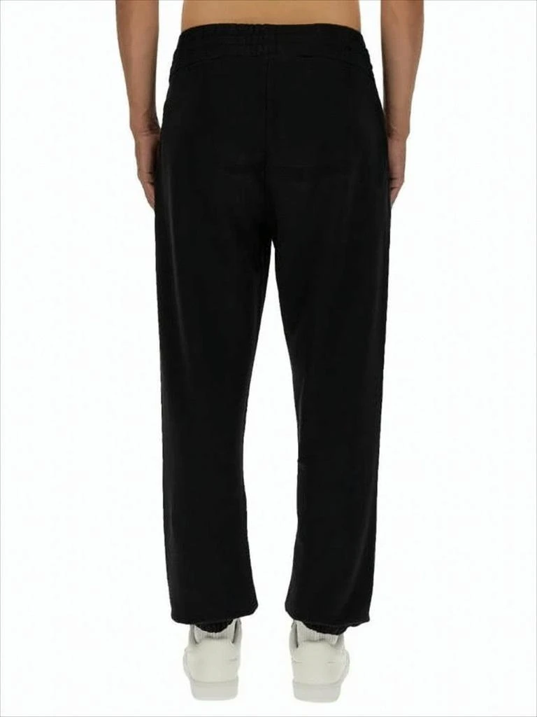 Palm Angels Relaxed Fit Black Jogger Pants With Gothic Logo 4