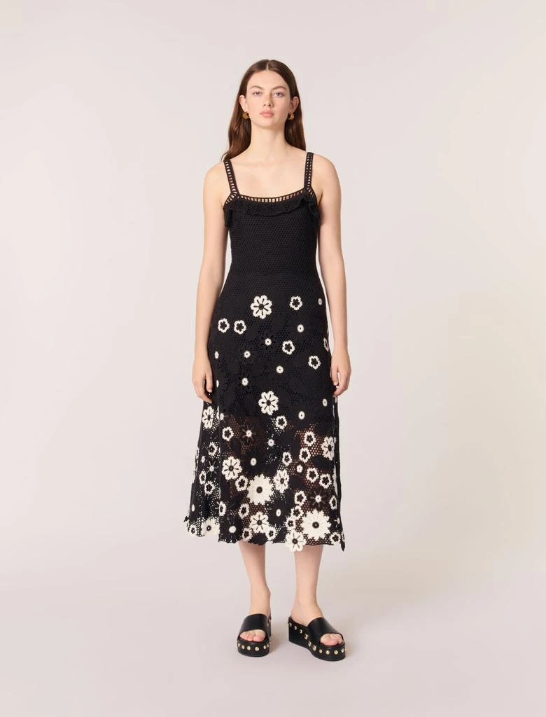 Maje Maje Woman's cotton Floral crochet maxi dress for Spring/Summer 1