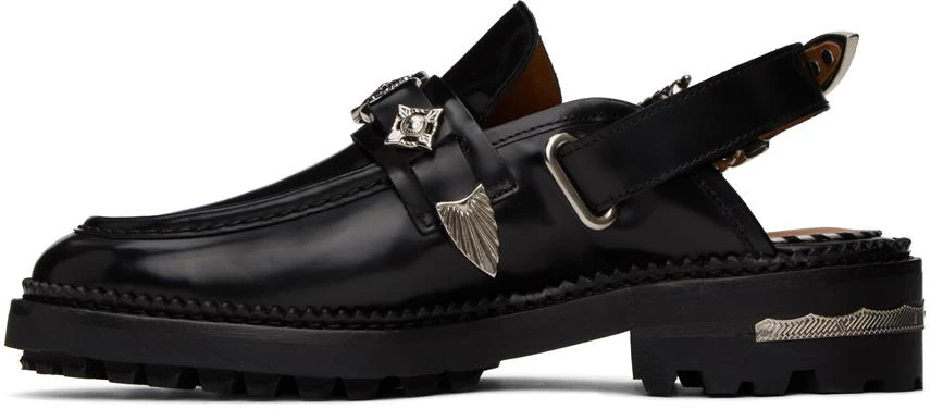 Toga Pulla Black Polished Loafers 3